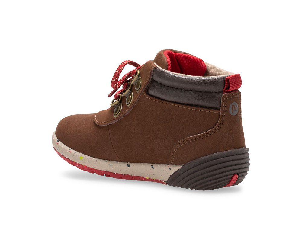 Merrell Boots Brown - Bare Access Steps® 2.0 Jr. - Kids 97RVAIZTL